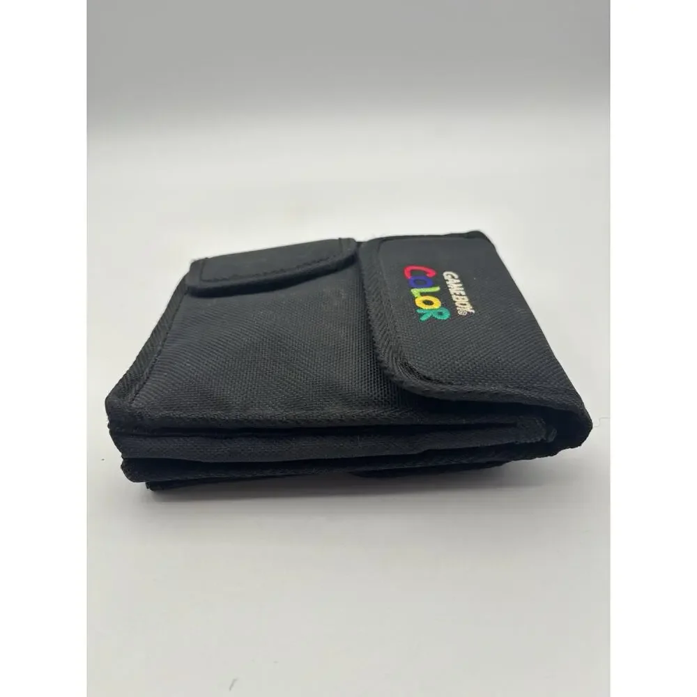 Vintage Official Nintendo GameBoy Color Black Carrying Travel Bag Case VG Cond